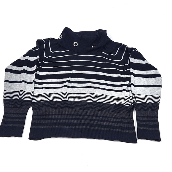 Dusak Designs Cowl Neck Striped Sweater - Picture 8 of 9